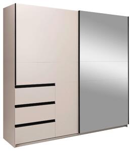 SKRIŇA S POSUVNÝMI DVERAMI, kašmírová, 215/210/61,5 cm P & B - Skrine, Online Only