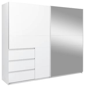SKRIŇA S POSUVNÝMI DVERAMI, biela, 250/210/61,5 cm P & B - Skrine, Online Only