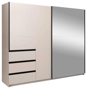 SKRIŇA S POSUVNÝMI DVERAMI, kašmírová, 250/210/61,5 cm P & B - Skrine, Online Only