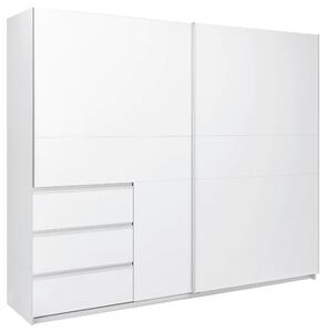 SKRIŇA S POSUVNÝMI DVERAMI, biela, 250/210/61,5 cm P & B - Skrine, Online Only