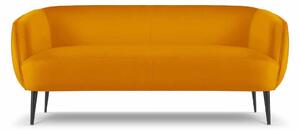 Oranžová Trojmiestna zamatová pohovka Moss 179 × 78 × 72 cm MICADONI HOME