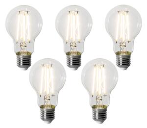 Sada 5 stmievateľných LED žiaroviek E27 A60 8W 900 lm 3000K