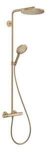 Sprchový systém Hansgrohe Raindance Select S na stenu s termostatickou batériou kartáčovaný bronz 27633140