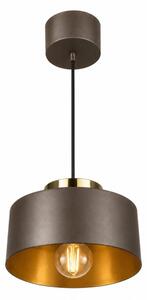 Luster na lanku IGNIA 1xE27/60W/230V hnedá/zlatá