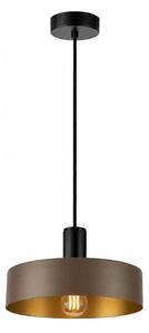 Luster na lanku HAKI 1xE27/60W/230V hnedá/čierna