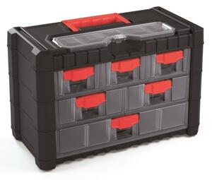 Kistenberg Plastový organizér závesný MULTICASE CARGO 400x200x260 červené úchyty