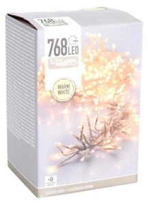 LED vonkajšia vianočná reťaz 768xLED/230V/8 funkcií 8,5 m IP44 teplá biela
