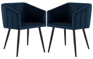 Set dvoch moderných stoličiek DIA - modrá