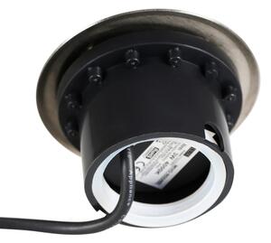 LED Nájazdové svietidlo MIVO LED/3W/230V pr. 12 cm IP67 matný chróm