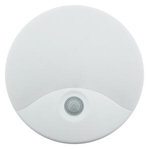 LED vonkajšie nástenné svietidlo s pohybovým senzorom, 18 W, 230 V, IP44, biele