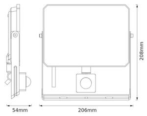 Ledvance - LED reflektor s senzorom FLOODLIGHT LED/50W/230V 3000K IP65