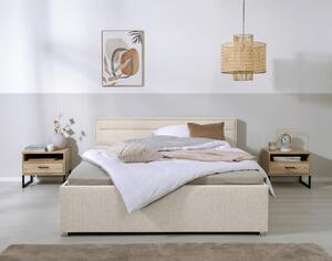 ČALÚNENÁ POSTEĽ, 160/200 cm, prírodná farba MID.YOU - Online Only spálne, Online Only