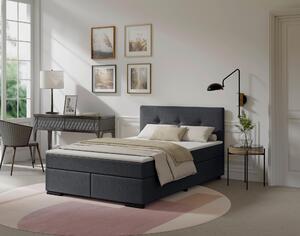 BOXSPRINGOVÁ POSTEĽ, 140/200 cm antracitová MID.YOU - Online Only spálne, Online Only