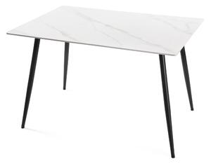 Noela Jedálenský stôl s keramickou doskou v dekore bieleho mramoru CERAMON 120