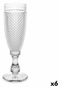 Vivalto Pohár šampanského Diamant Transparentná Sklo 185 ml (6 kusov)
