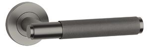 Dverové kovanie MP SH - OVAL - R 1741 PRO 8 MM (T PVD - Titan PVD), kľučka-kľučka, Bez spodnej rozety, MP Titan