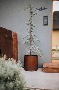 Kvetináč NEW RONDO, corten, Ø 40 cm, hnedý