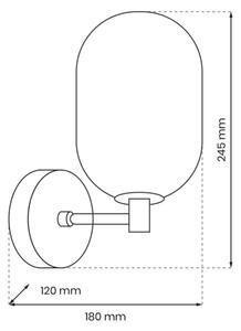 Nástenná lampa ALIAS 1xG9/8W/230V čierna/šedá