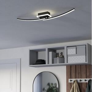 Eglo 901217 - LED Stropné svietidlo LUNGOLAGO LED/12W/230V 4000K čierna