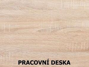 NEJBY Kuchynská linka JAMISON 180/240 cm, korpus wenge/dvierka dub sonoma