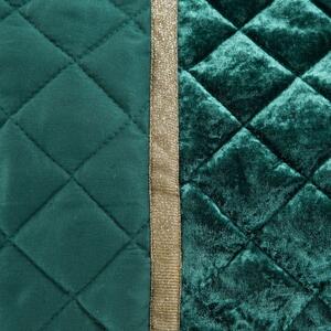Dekorstudio Luxusný zamatový prehoz na posteľ KRISTIN v tyrkysovej farbe
