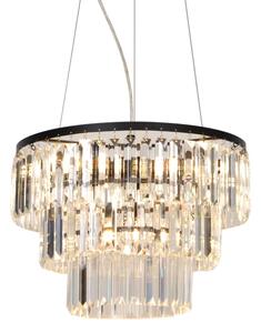 Zuma Line P17127-4 - Luster na lanku TIFANNY 4xE14/40W/230V čierna