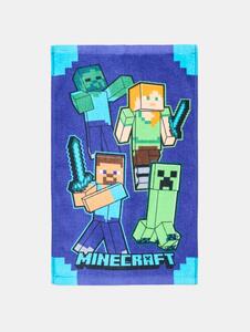 Sinsay - Bavlnený uterák Minecraft - modrá