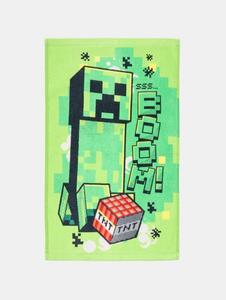Sinsay - Bavlnený uterák Minecraft - svieža zelená