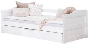 POSTEĽ S VÝSUVNÝM LÔŽKOM, 90/200 cm biela MID.YOU - Detské izby, Online Only