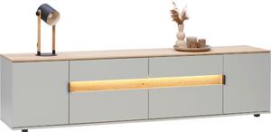 NÍZKA KOMODA, sukový dub, farba duba, svetlosivá, 225,6/54,2/48 cm Dieter Knoll - Obývacie zostavy