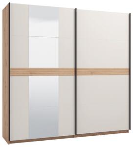 SKRIŇA S POS. DVER. – HOR.VED, kašmírová, dub artisan, 220/217/62 cm Xora - Skrine