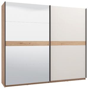 SKRIŇA S POS. DVER. – HOR.VED, kašmírová, dub artisan, 245/217/62 cm Xora - Skrine