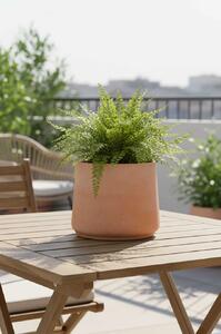 Kvetináč TROPICO, sklolaminát, výška 20 cm, oranžová