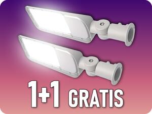 V-TAC LED pouličné svietidlo s nastaviteľným adaptérom a svetelným senzorom 30W, 3000lm, 100°, 1+1 zadarmo! Farba svetla: Studená biela