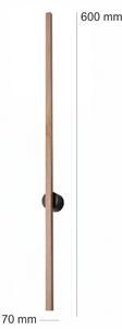 Brilagi - LED nástenné svietidlo WOODY LINE LED/7W/230V 4000K 60 cm dub