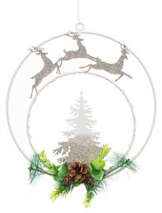 BigBuy Christmas Vianočná ozdoba Viacfarebná Kov Plastické 17,5 x 0,5 x 24 cm