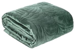 Dekorstudio Luxusný zamatový prehoz na posteľ RIA4 v tmavomätovej farbe Rozmer prehozu (šírka x dĺžka): 170x210cm