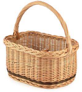 Kôš piknikový prútený na fľaše Crate IV. š. 38 x hl. 26 x v. 19/37(cm)