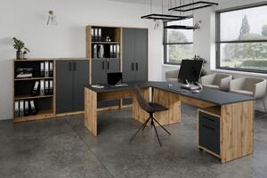 Kancelárska zostava NEJBY GIANNI 11, dub wotan/antracit
