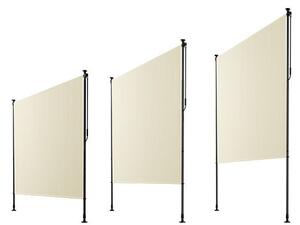 Zvislá markíza na balkón 200x228-316 cm, UV ochrana, béžová