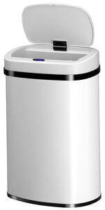 Automatický bezdotykový odpadkový kôš 50 l – biely