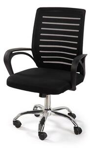 Ergonomická kancelárska stolička čierna, sieťovina