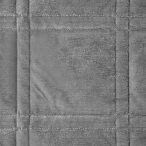Dekorstudio Luxusný zamatový prehoz na posteľ KRISTIN2 v striebornej farbe Rozmer prehozu (šírka x dĺžka): 220x240cm
