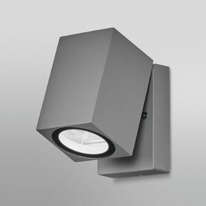 OSRAM Vonkajšie nástenné svietidlo ENDURA CLASSIC CUBE, strieborná kovová IP44, Chrómová / strieborná, Hliník, Moderný