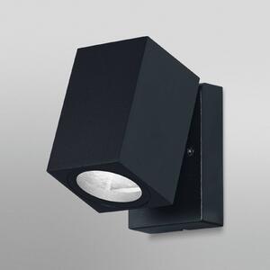 OSRAM Vonkajšie nástenné svietidlo ENDURA CLASSIC CUBE čierna kovová IP44, Čierna, Hliník, Moderný