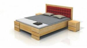 Čalúnená posteľ Gotland High Wenge 200 x 200 cm