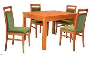 Stôl KETTY rozťahovací + 4x stolička ELTON 120 x 90 cm ( + 50 cm )