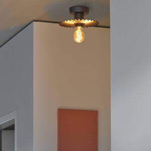 OSRAM Stropné svietidlo Decor Plissee, sivá, oceľ, E27, Hliník / sivá / zinok, Obývacia izba / jedáleň, kov, Moderný