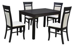 Stôl RAVENA ROZŤAHOVACÍ + 4 x stolička D225 120 x 85 cm + ( 50 cm )