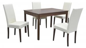 Stôl BERGAMO + 4ks Stolička D207 120 x 80 cm